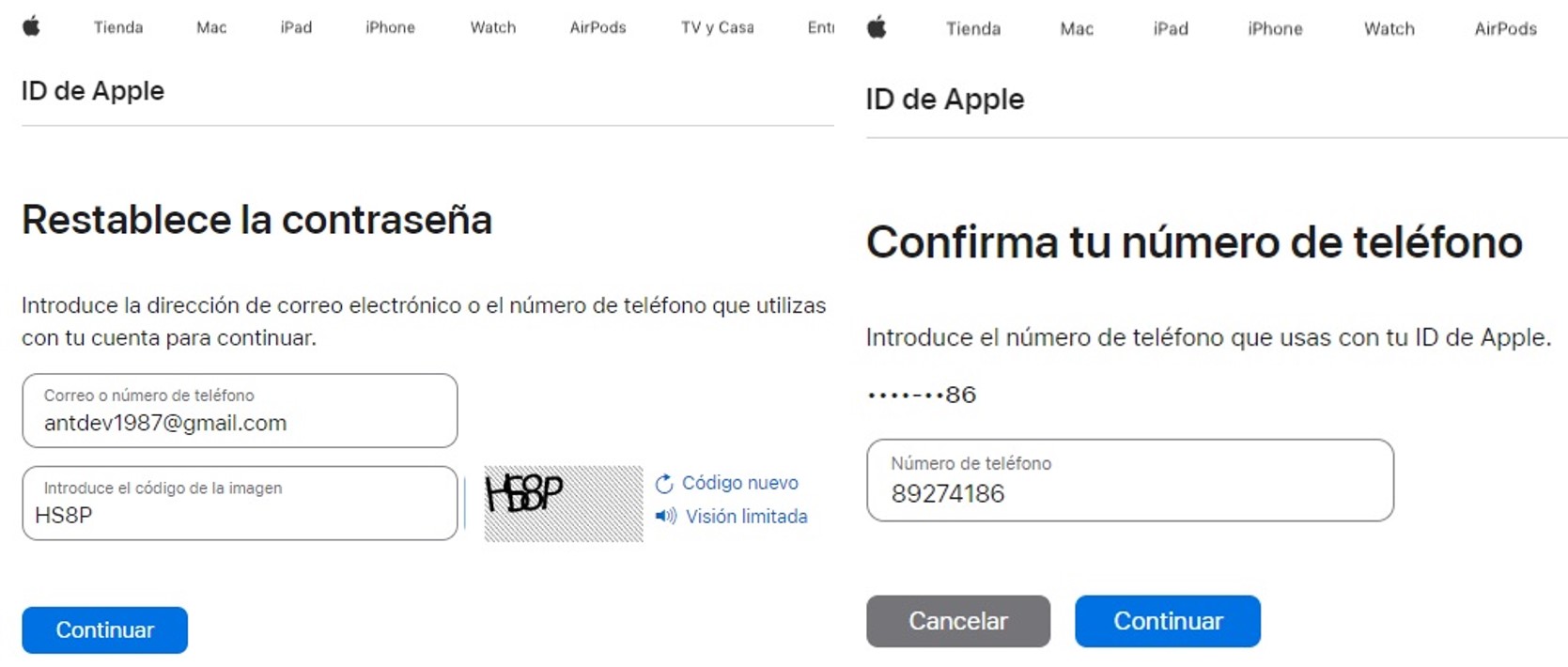 icloud password recovery