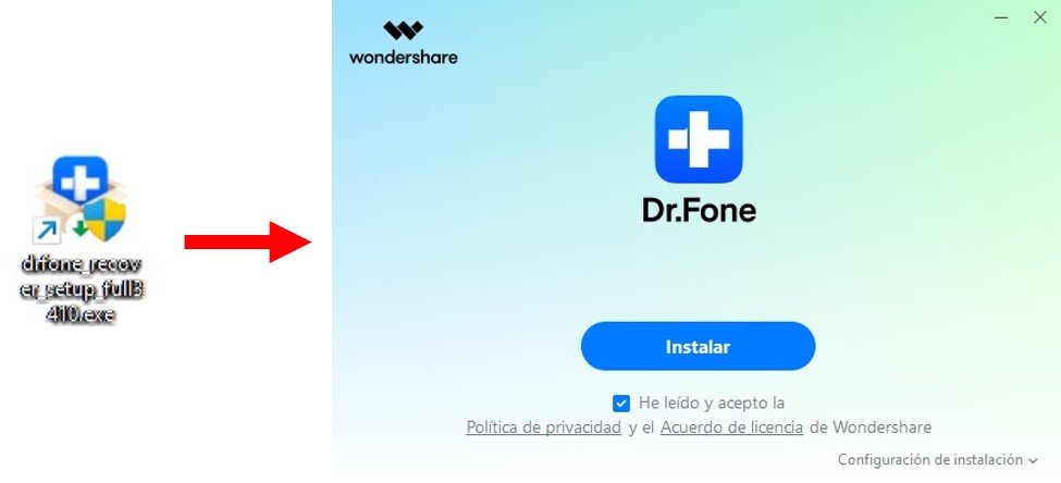 ejecuta dr.fone