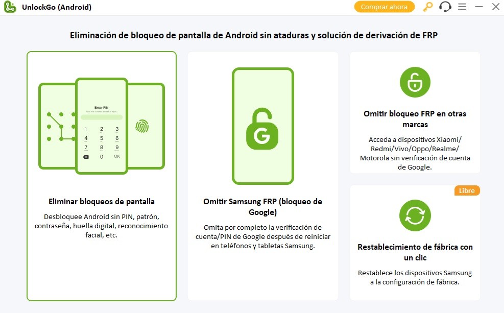 iToolab - programa para desbloquear celulares samsung