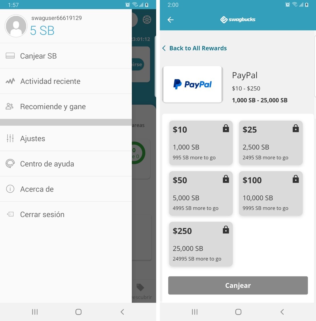 pasos para obtener tinder gold gratis en swagbucks