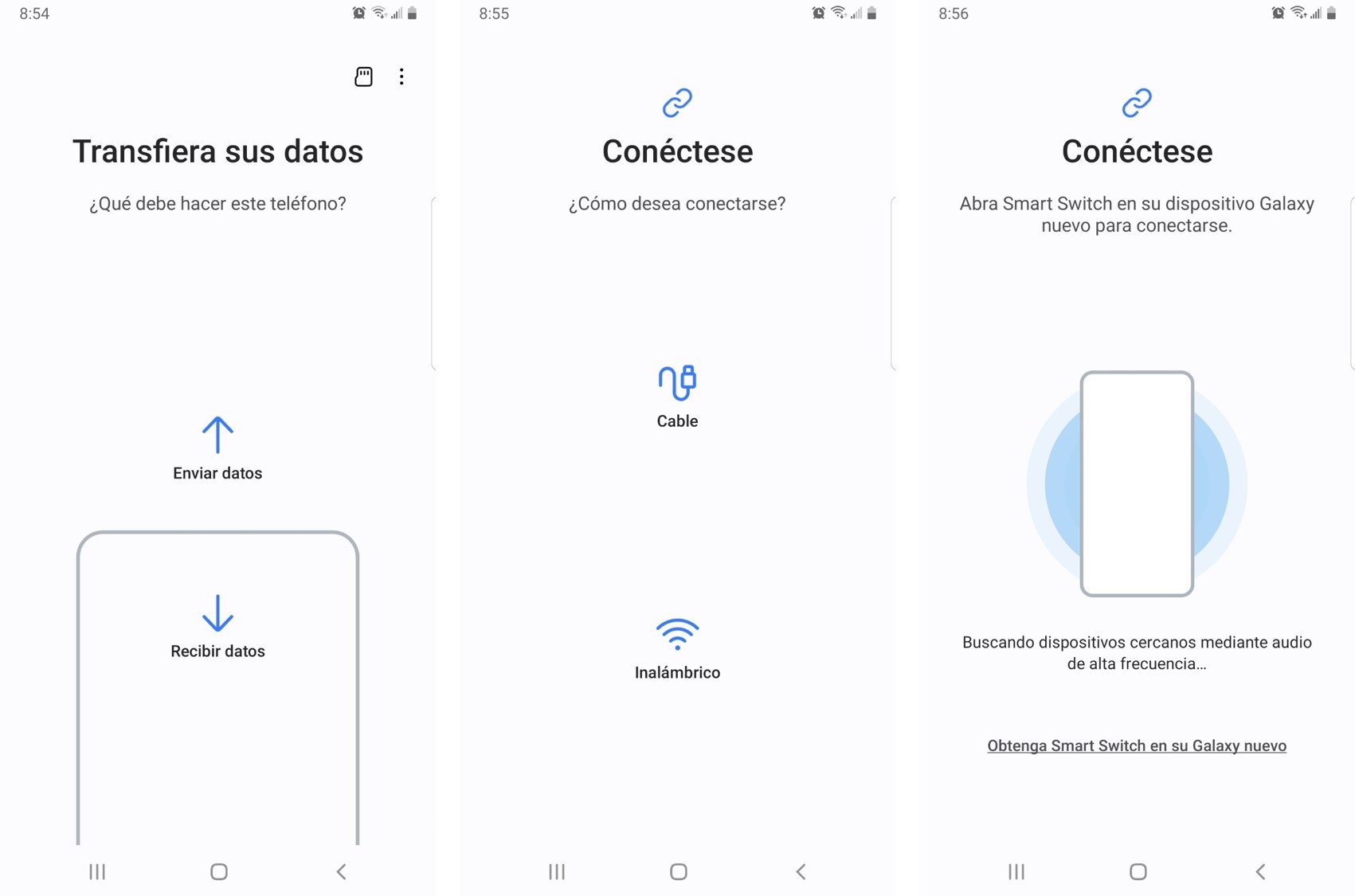 aplicación de transferencia de datos Samsung Smart Switch para Android