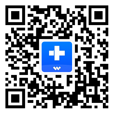 Código QR de descarga de la app de Dr.Fone para dispositivos iOS y Android