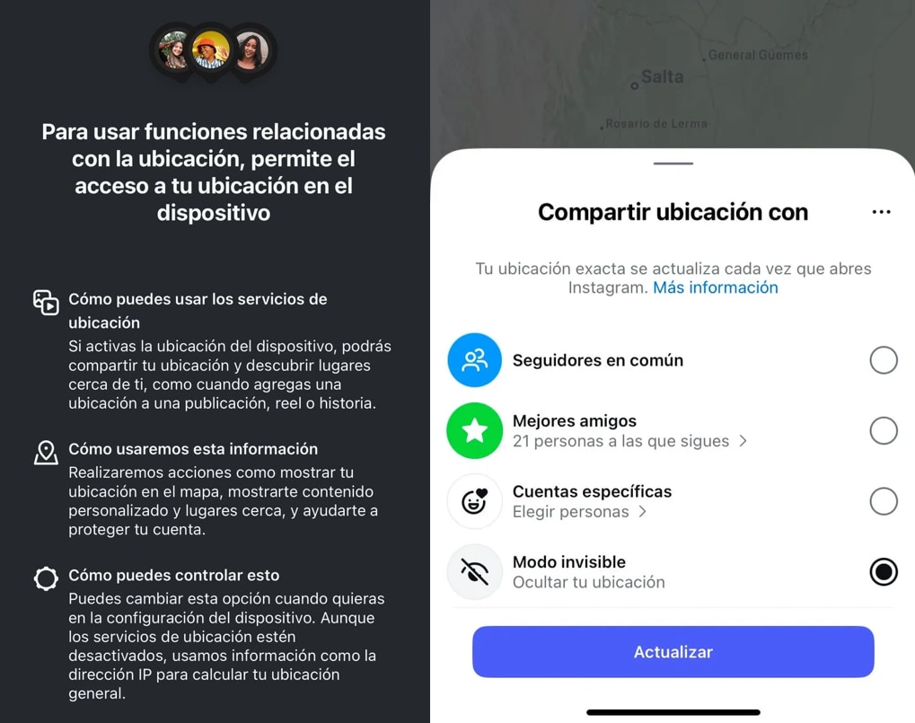 mapa de amigos