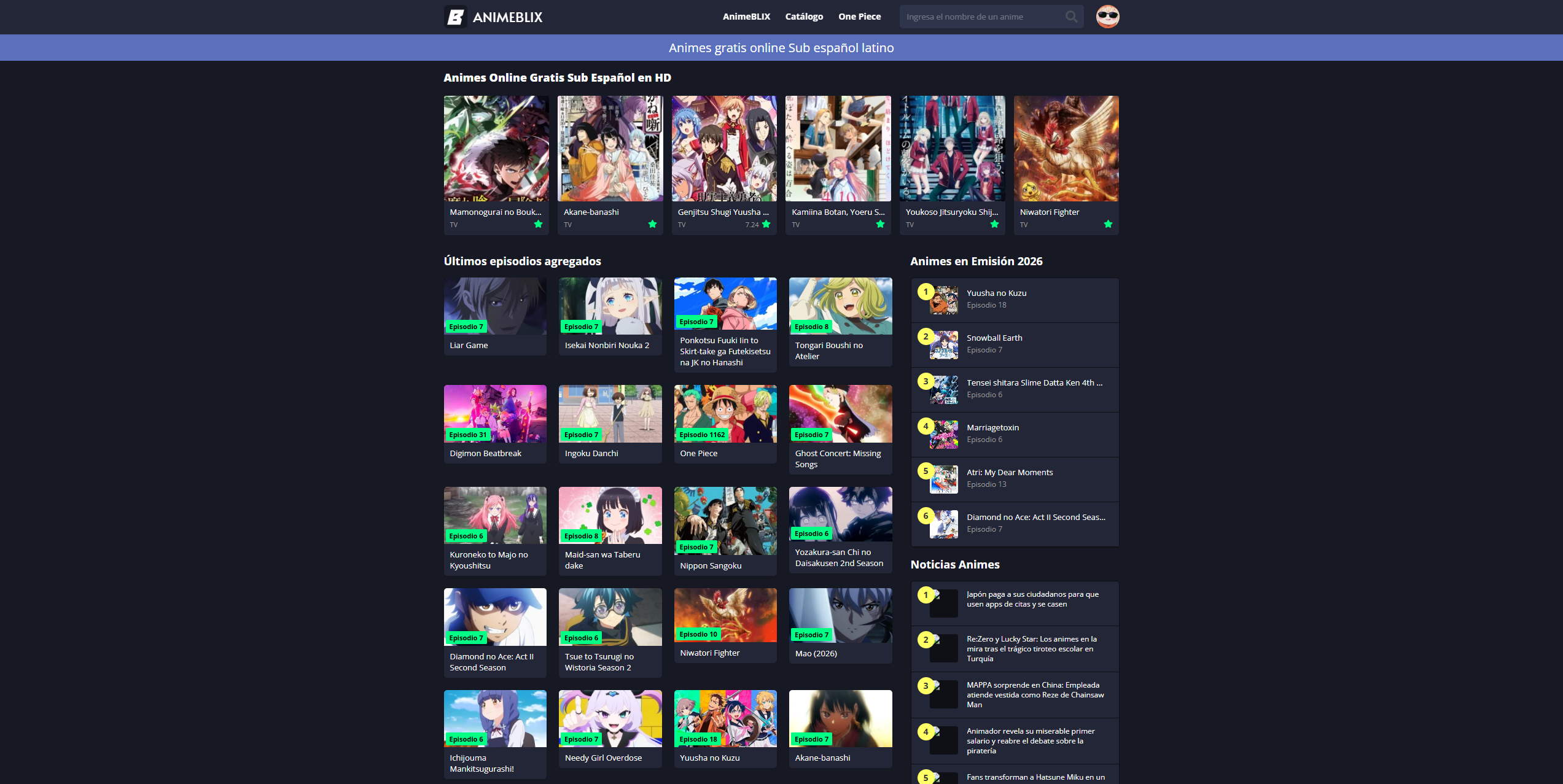 paginas animeblix para ver anime