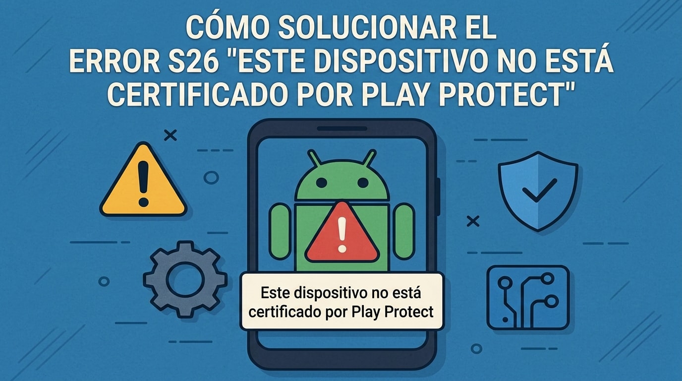 Error de dispositivo no certificado por Play Protect en Samsung Galaxy S26
