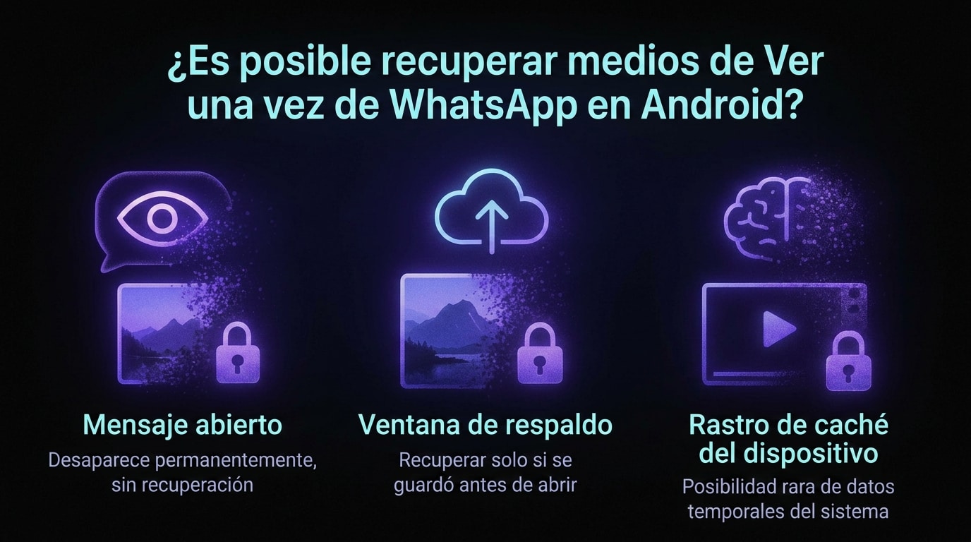 recuperación de archivos Ver una vez de WhatsApp en Android
