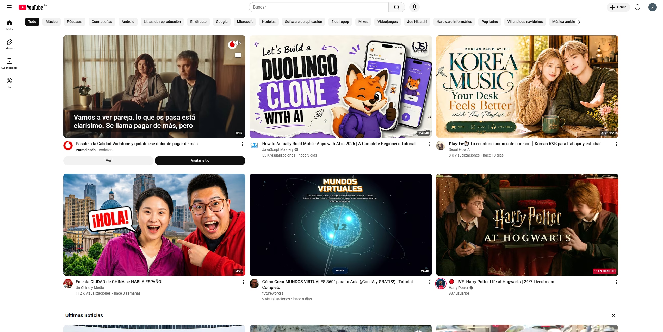 paginas youtube para ver anime