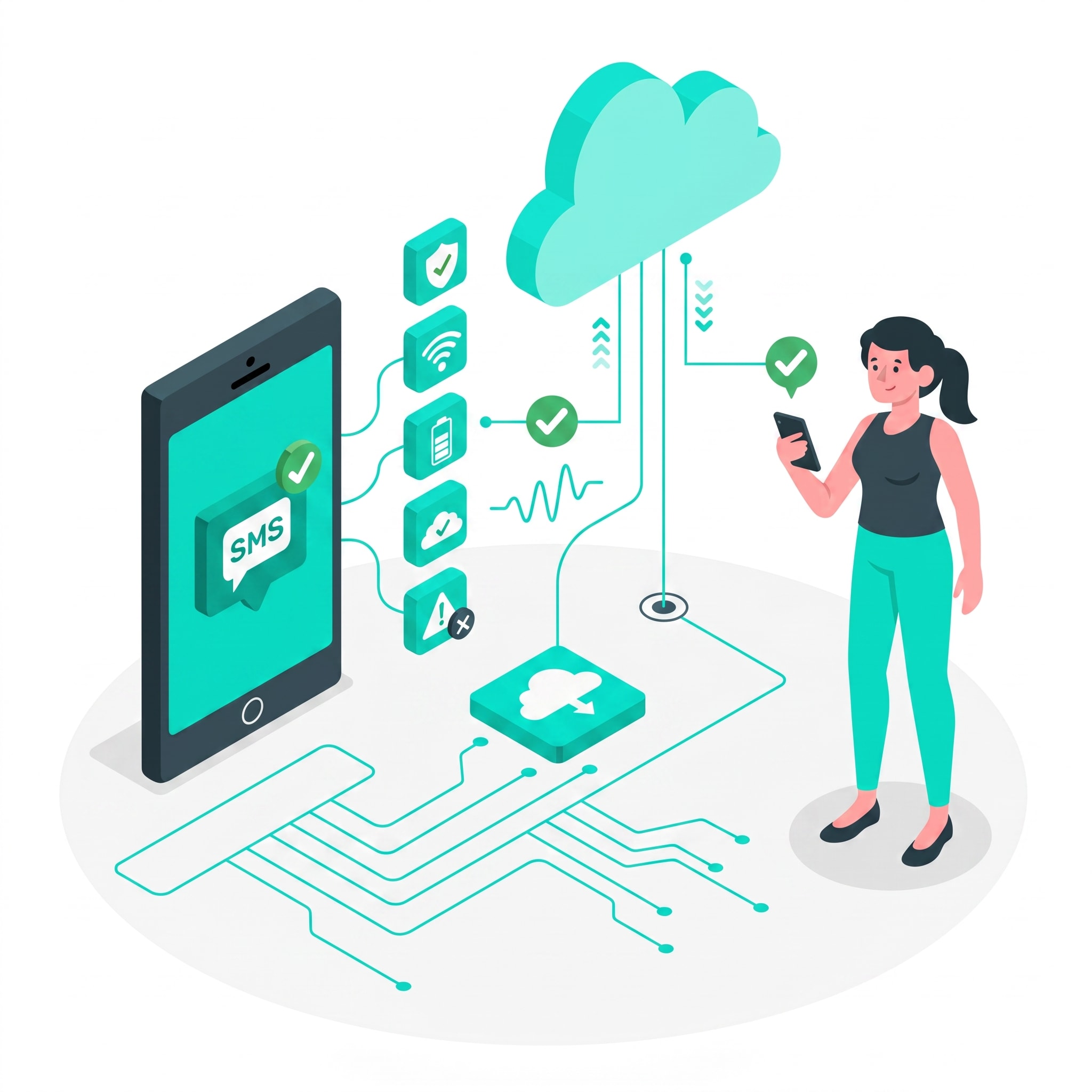 illustration of backing up phone data
