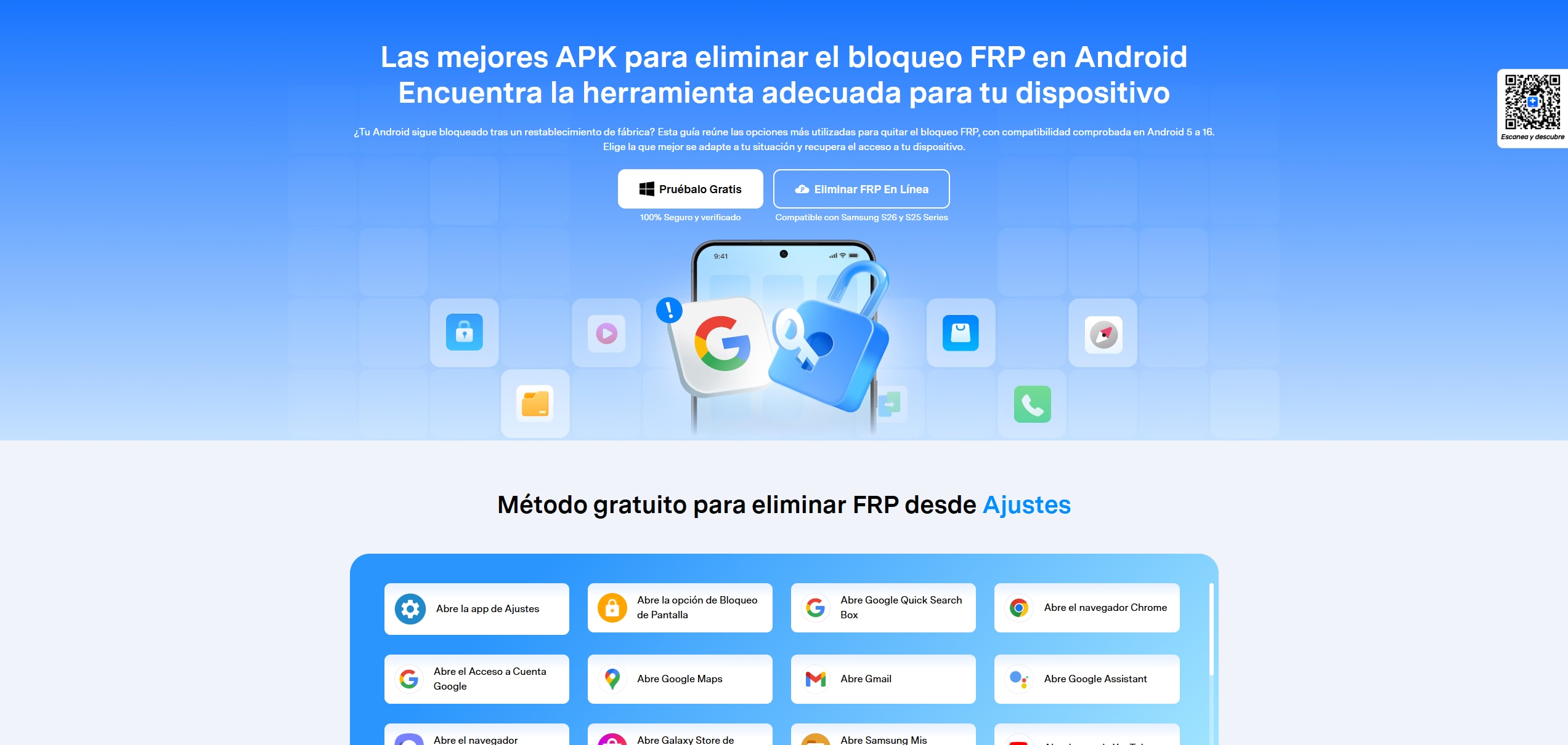 protección de restablecimiento de fábrica en Android