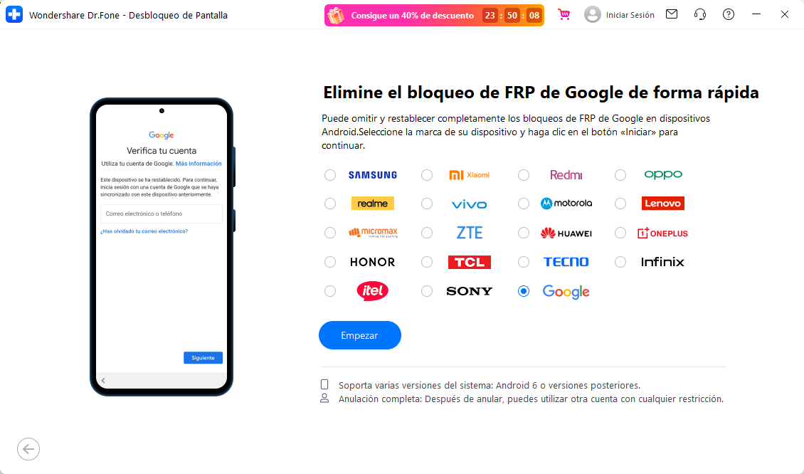 Verificación FRP de Google Pixel después de restablecer el dispositivo