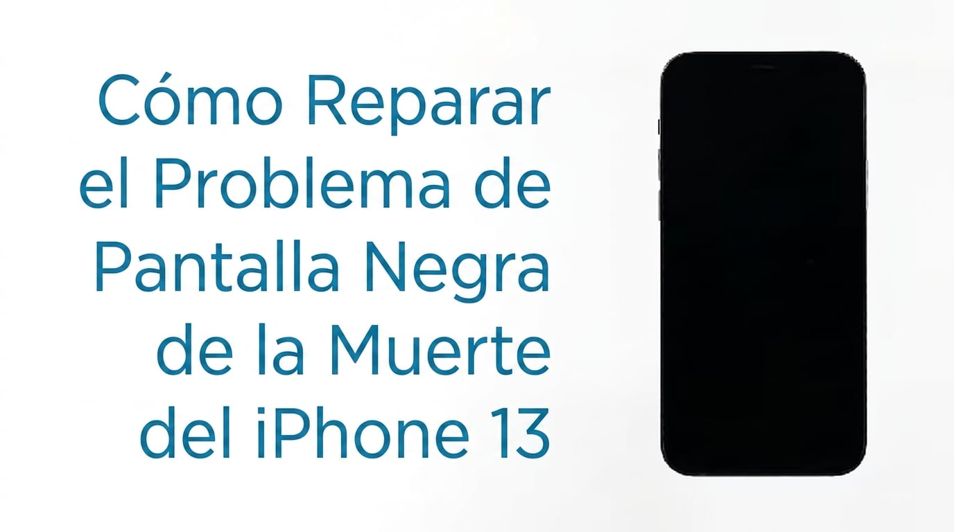 pantalla negra del iPhone 13