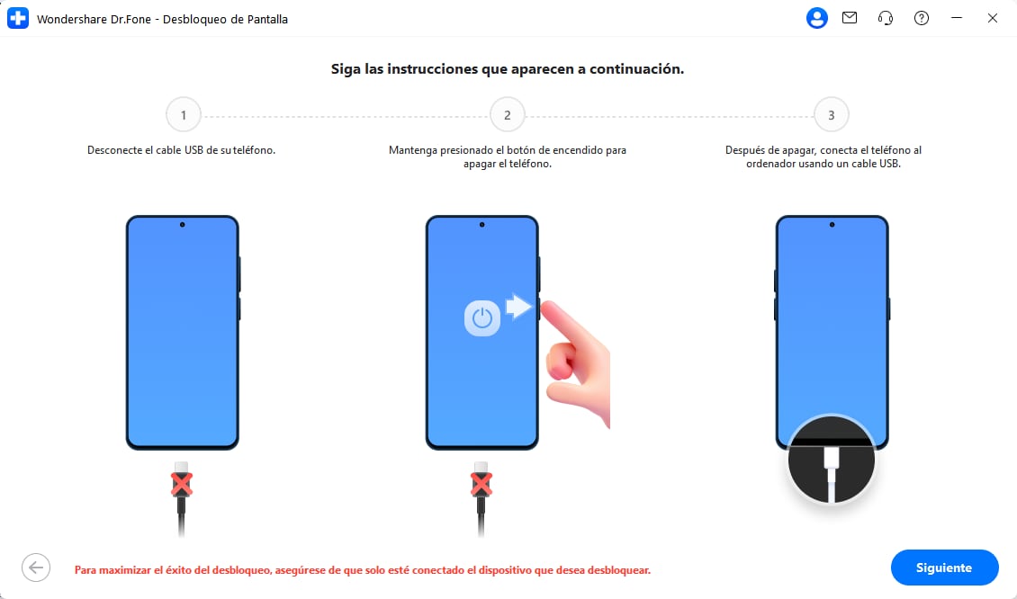 seguir las instrucciones para conectarse