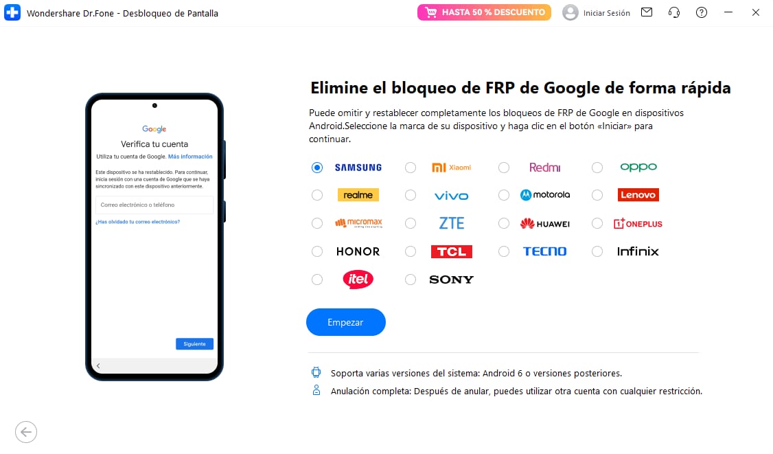 seleccionar la marca