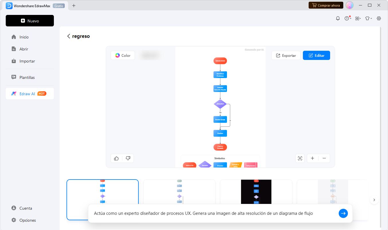 diagramas de flujo de IA EdrawMax