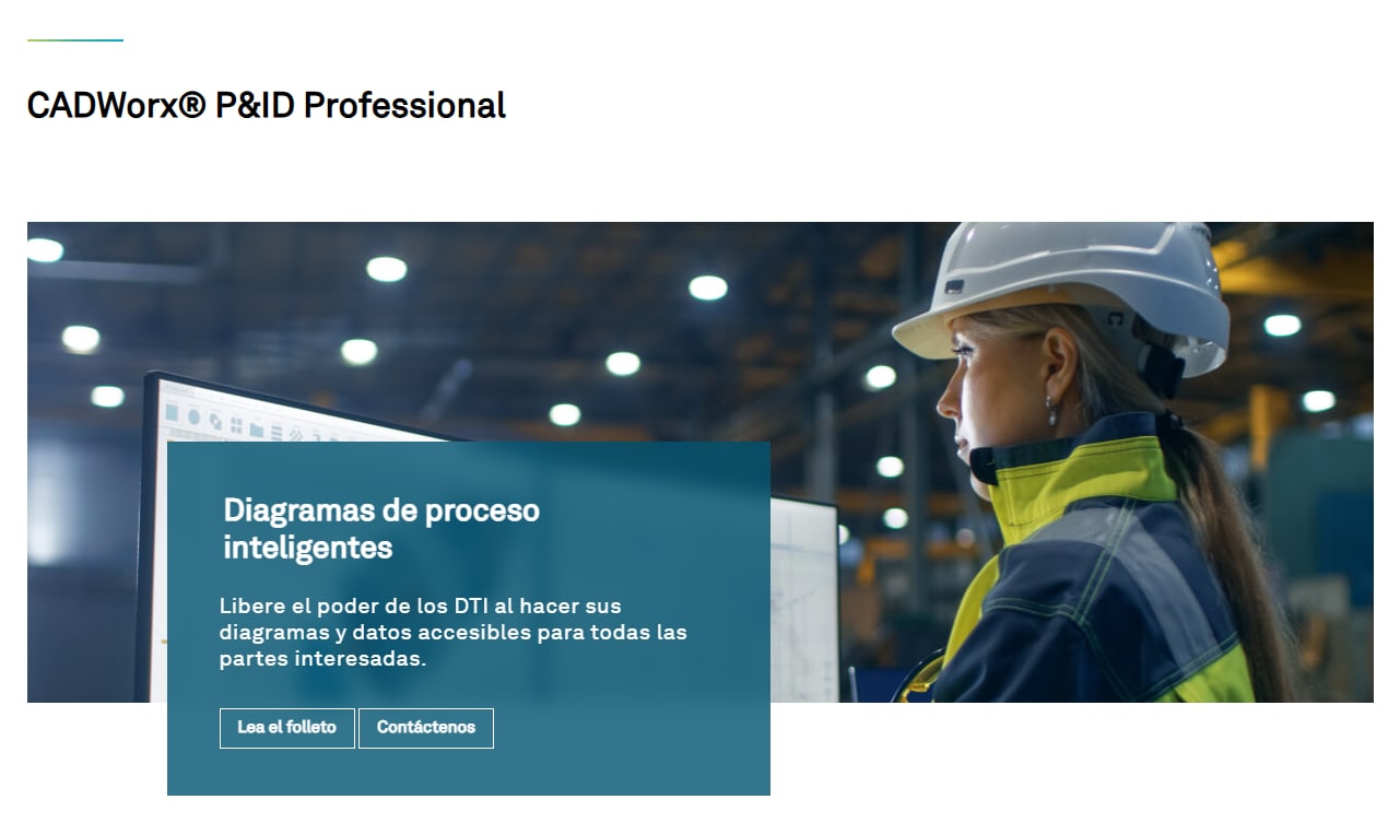 interfaz de CADWorx P&ID Professional para diseñar diagramas de P&ID