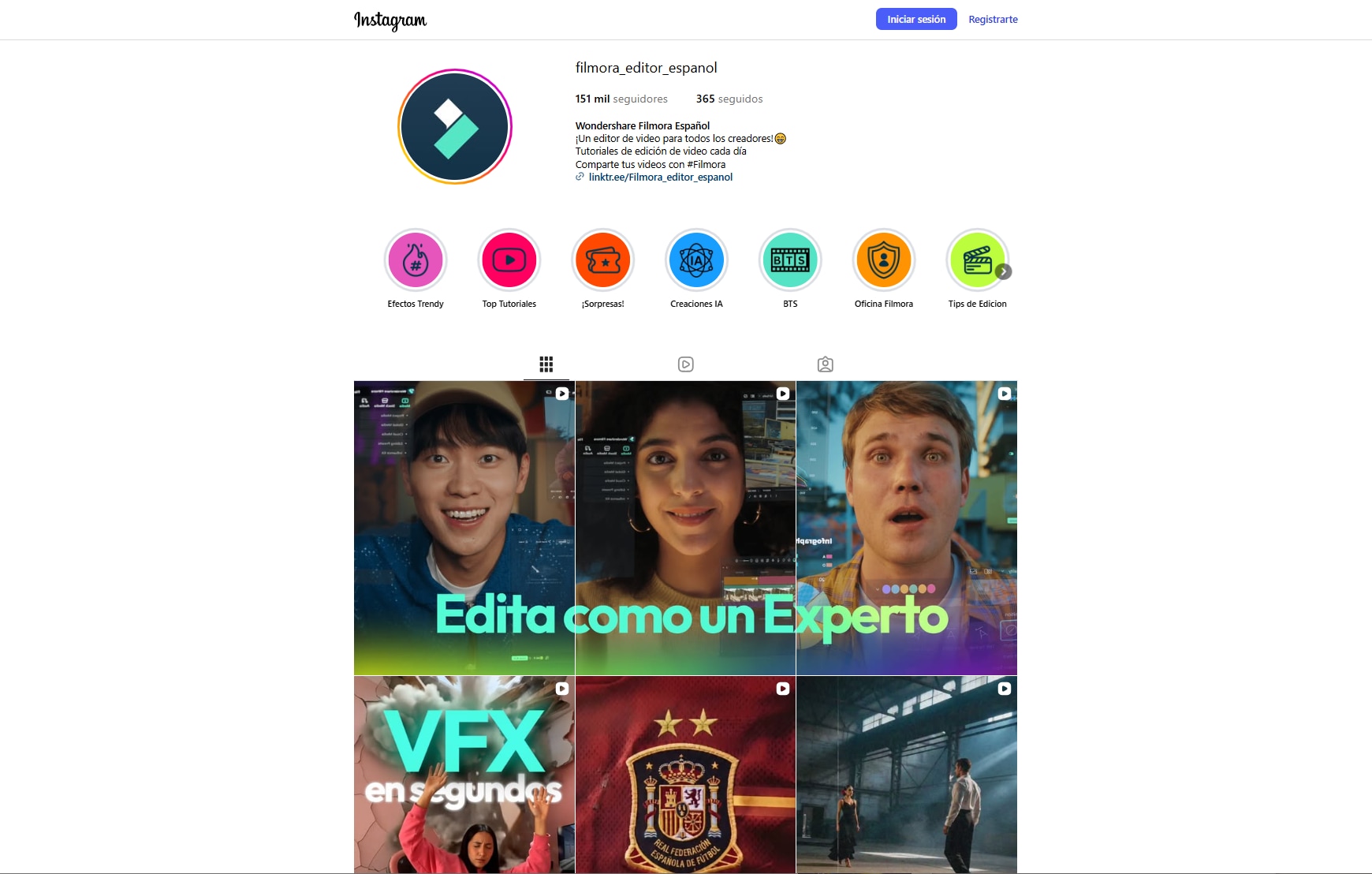 Utiliza Instagram desde el navegador