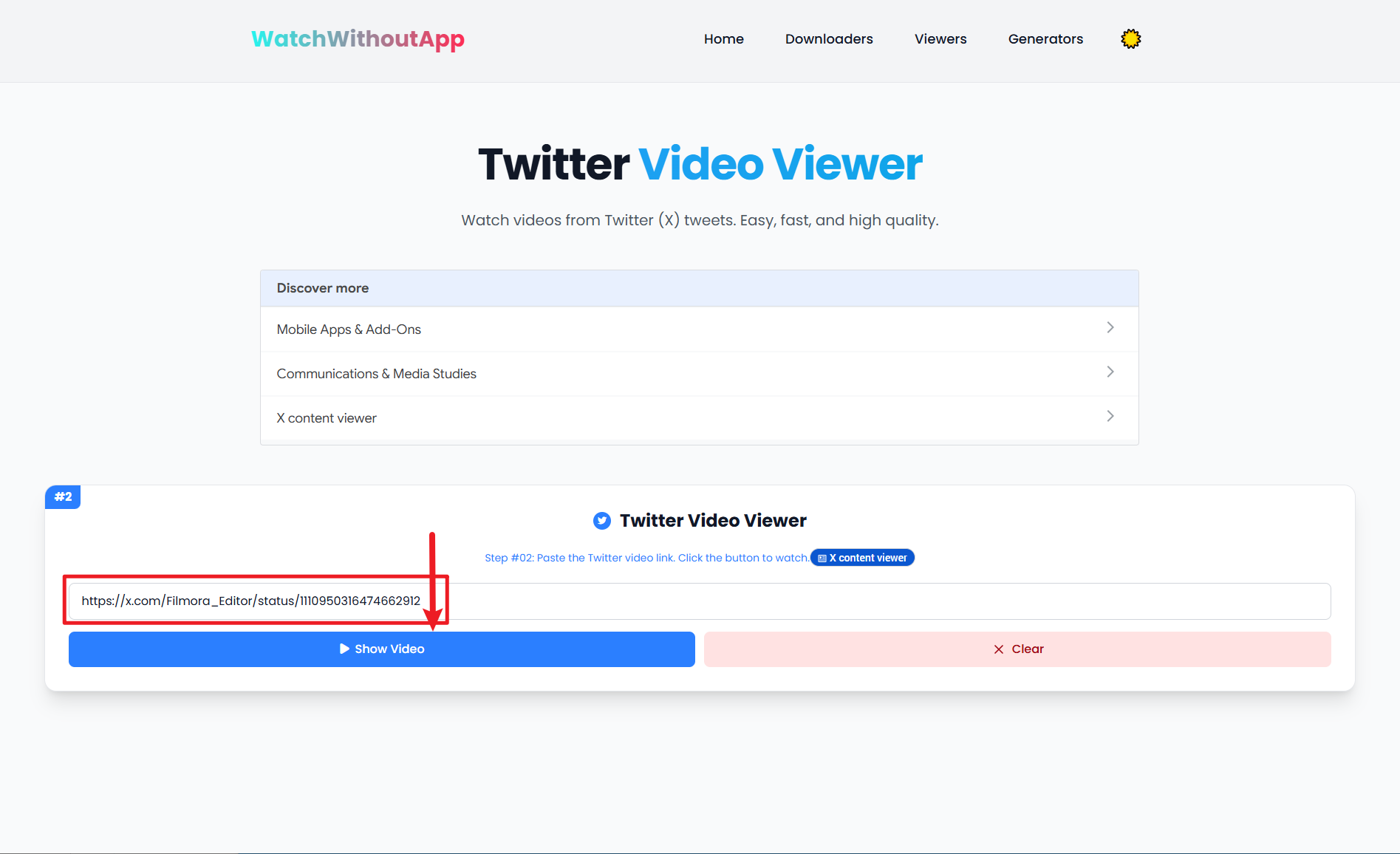 Pega la URL en el visor