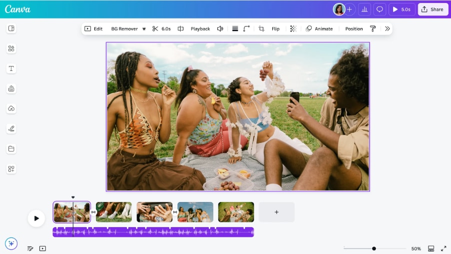 Canva: mejor para plantillas y contenido de marca