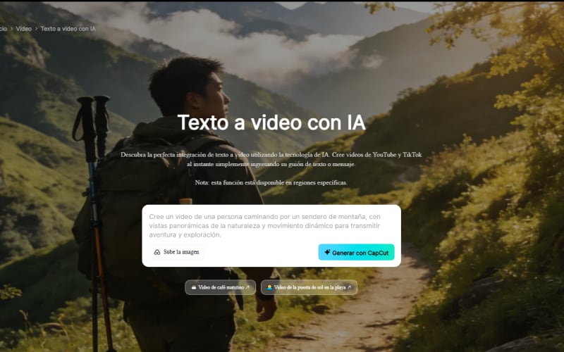 Cómo usar CapCut para texto a video con IA