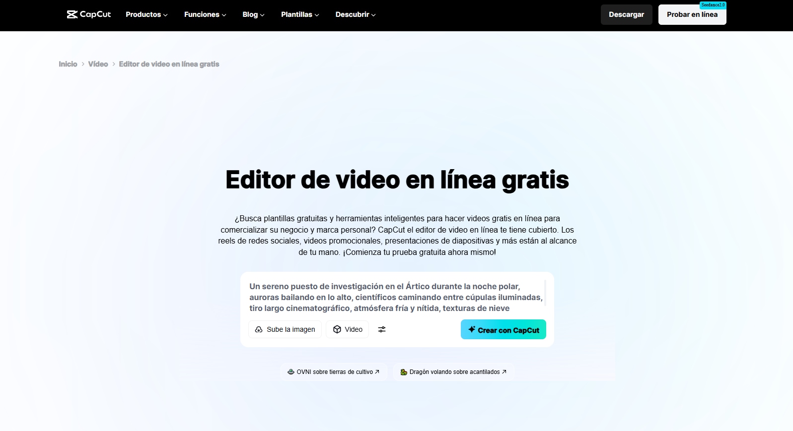 CapCut Online: edición rápida para redes sociales