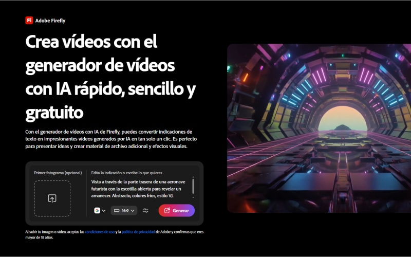 Cómo usar Adobe Firefly para imagen a video con IA