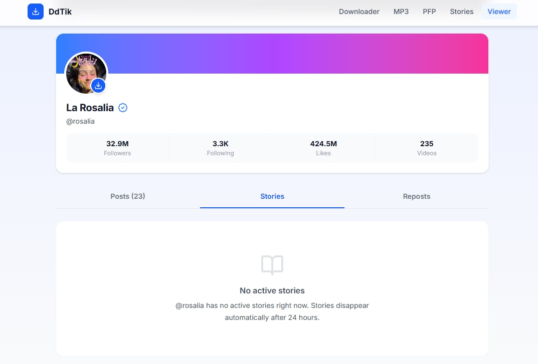 Qué es un visor de historias de TikTok