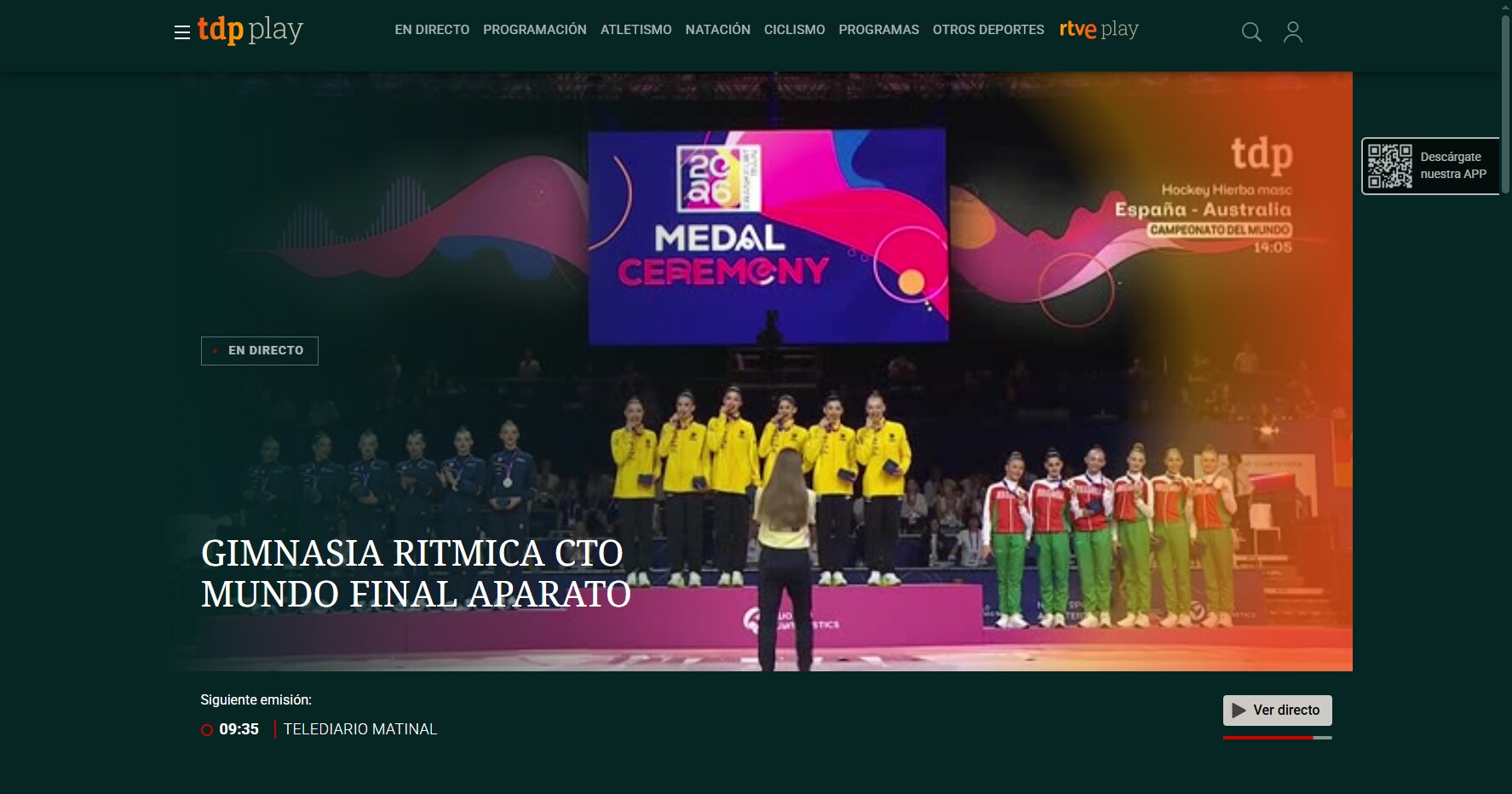 RTVE Play para ver deportes online