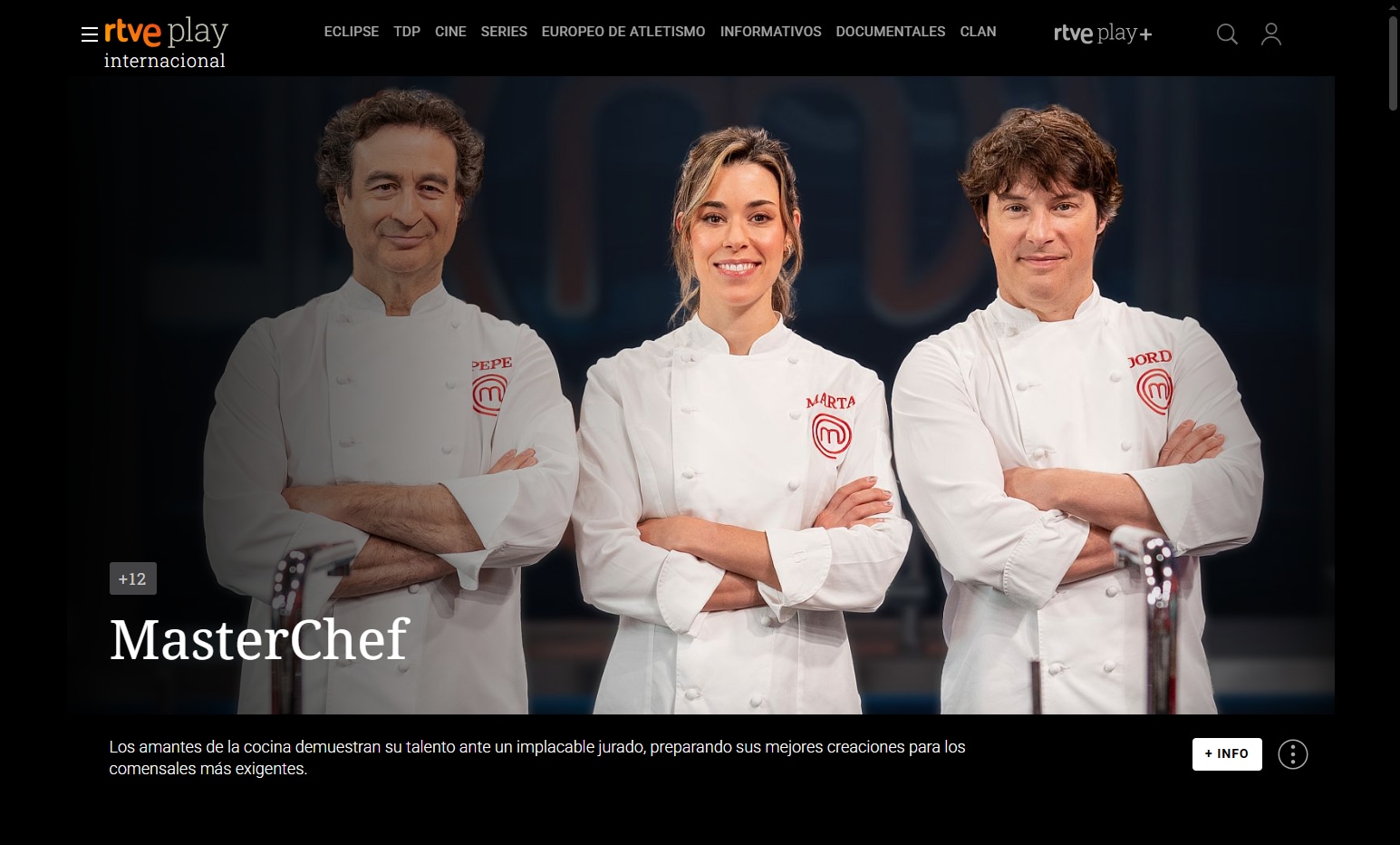 Captura de pantalla de RTVE Play