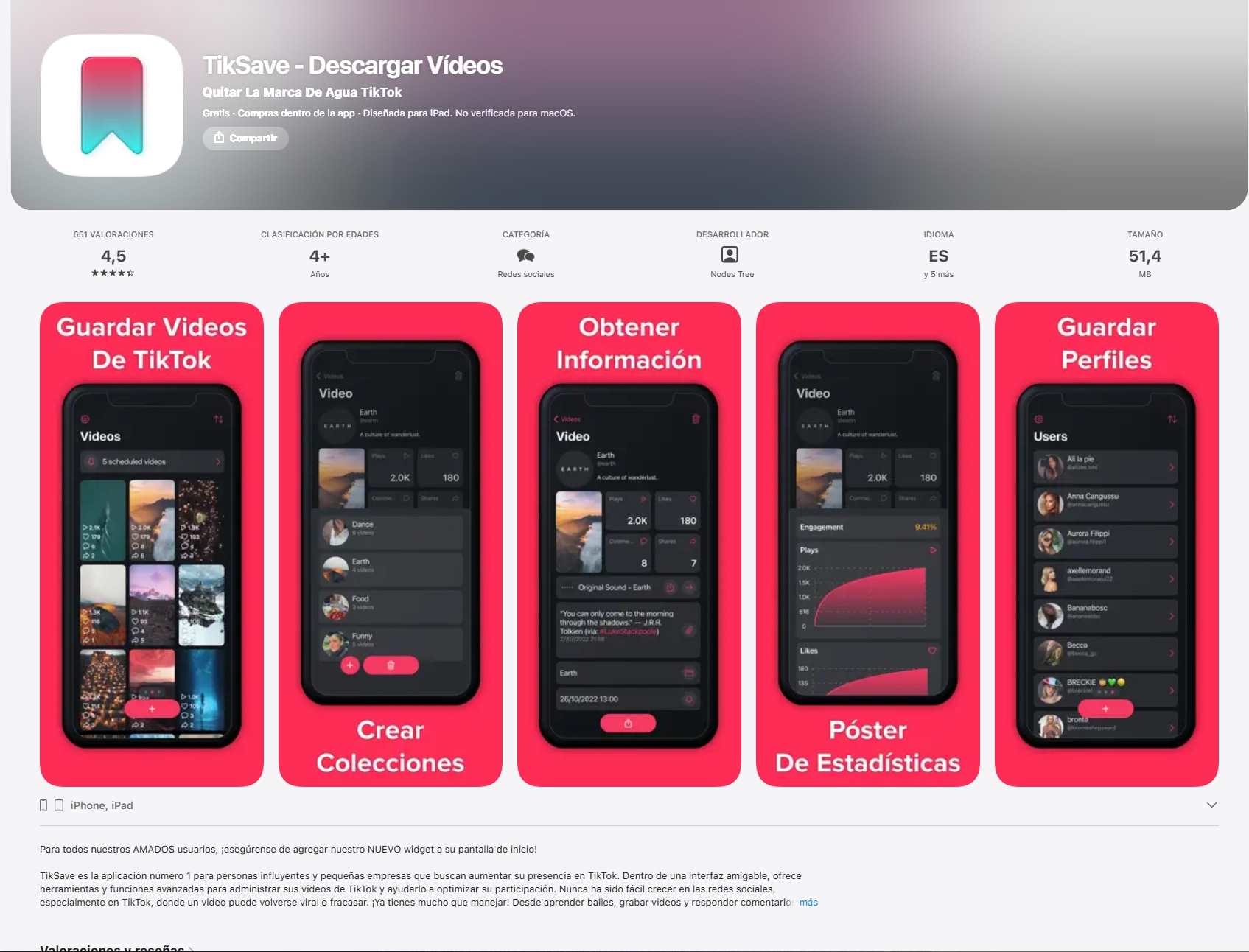 TikSave - Descargar Videos