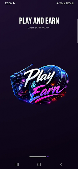 Captura de Givvy Play & Earn mostrando contenido y recompensas en la aplicación