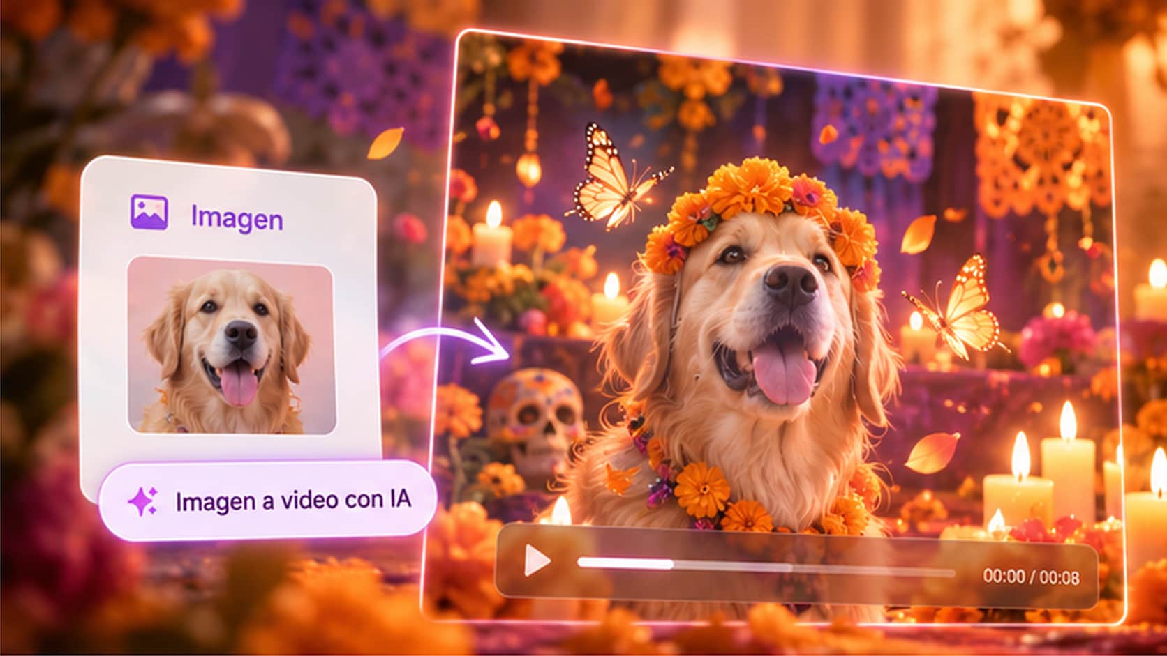 Crear un video de Día de Muertos a partir de una foto con Filmora