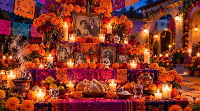 Ofrendas de Día de Muertos con IA
