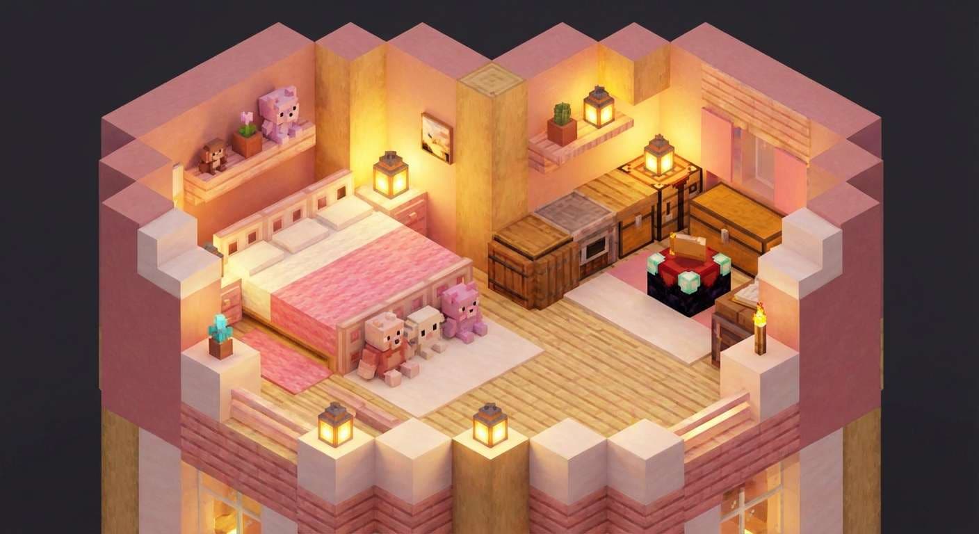 editando un vídeo tutorial de una construcción de Minecraft