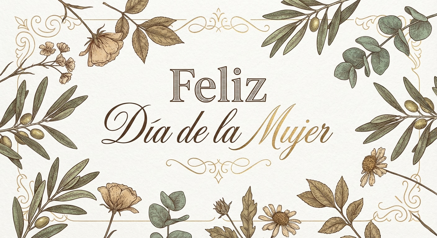 cartel del Día de la Mujer creado con IA