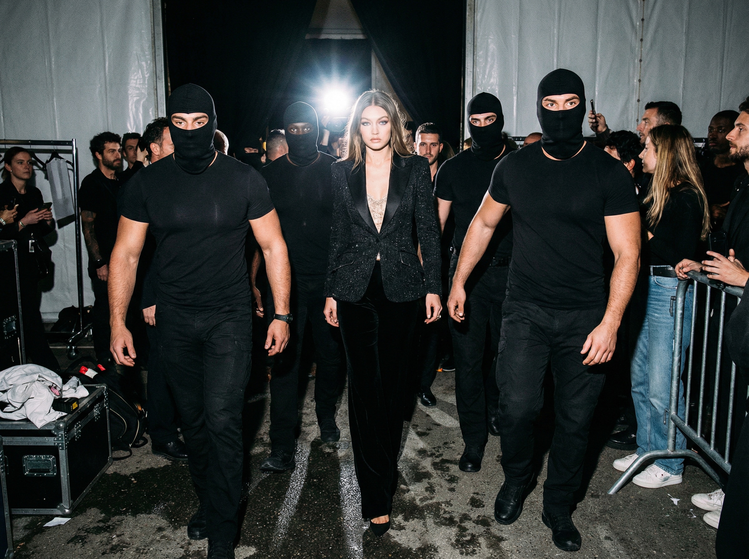 edición de fotos gánster con filtros oscuros