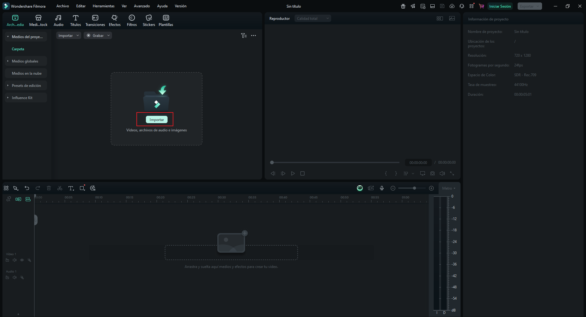 crear un nuevo proyecto 