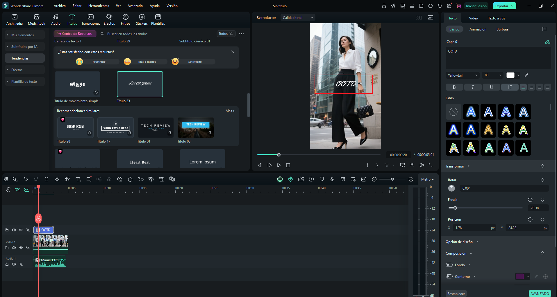   elejir un título que te gusta