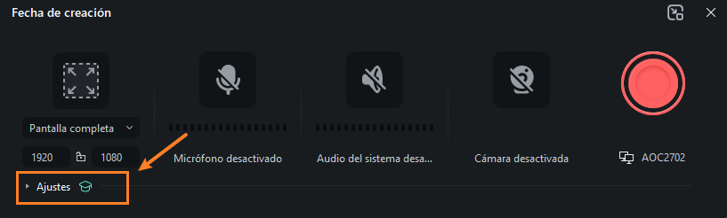 ajusta los elementos