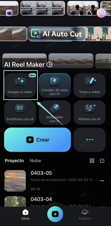 convertir imagen a video en móvil