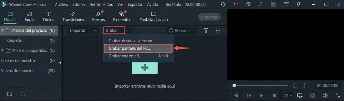 grabar un partido de fútbol en la pantalla