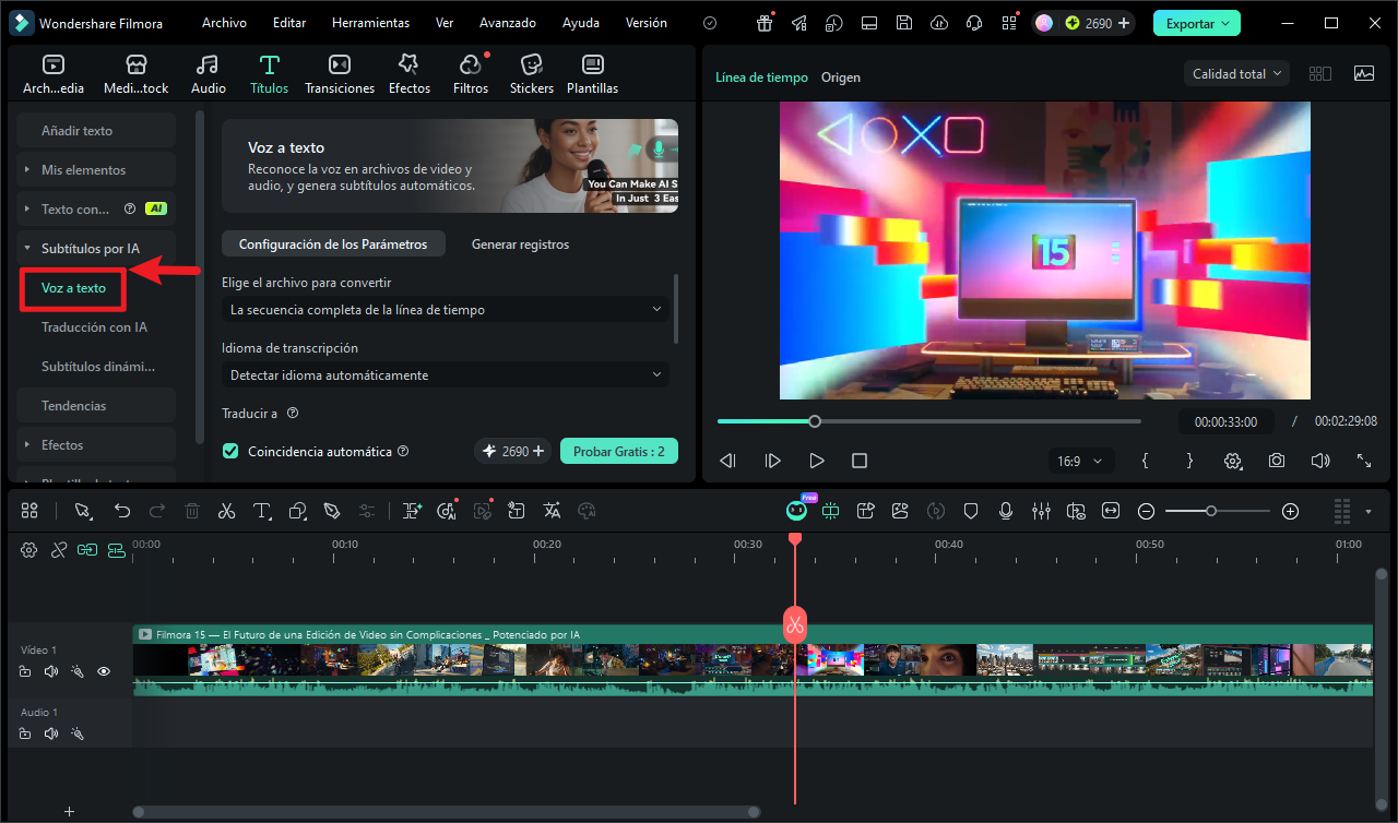 Transcribe el diálogo del video