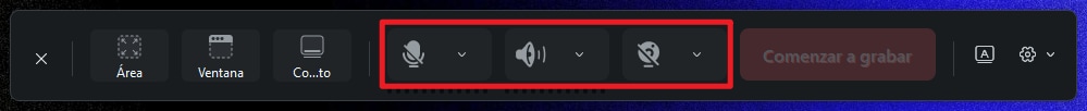 Configura el audio