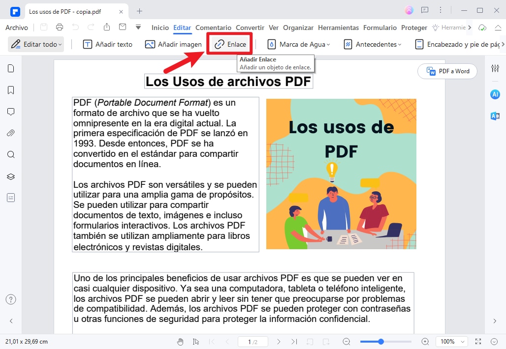 cómo crear una URL desde un PDF