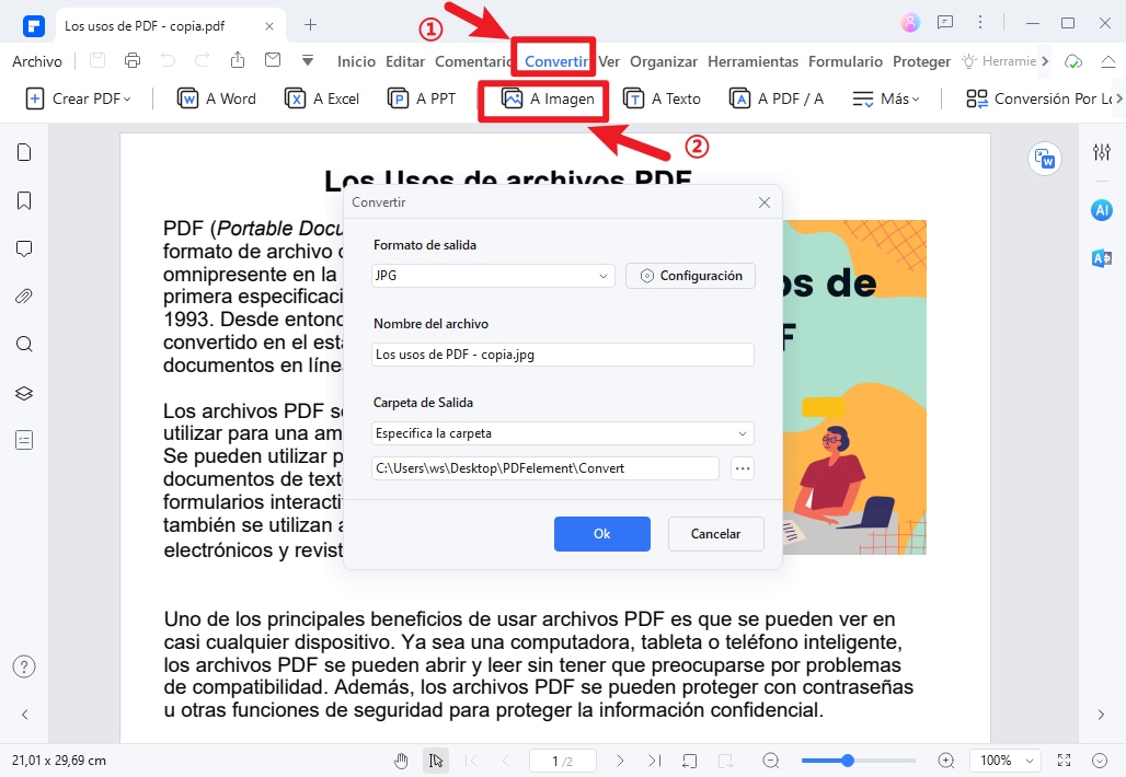 insertar PDF en documento de Word