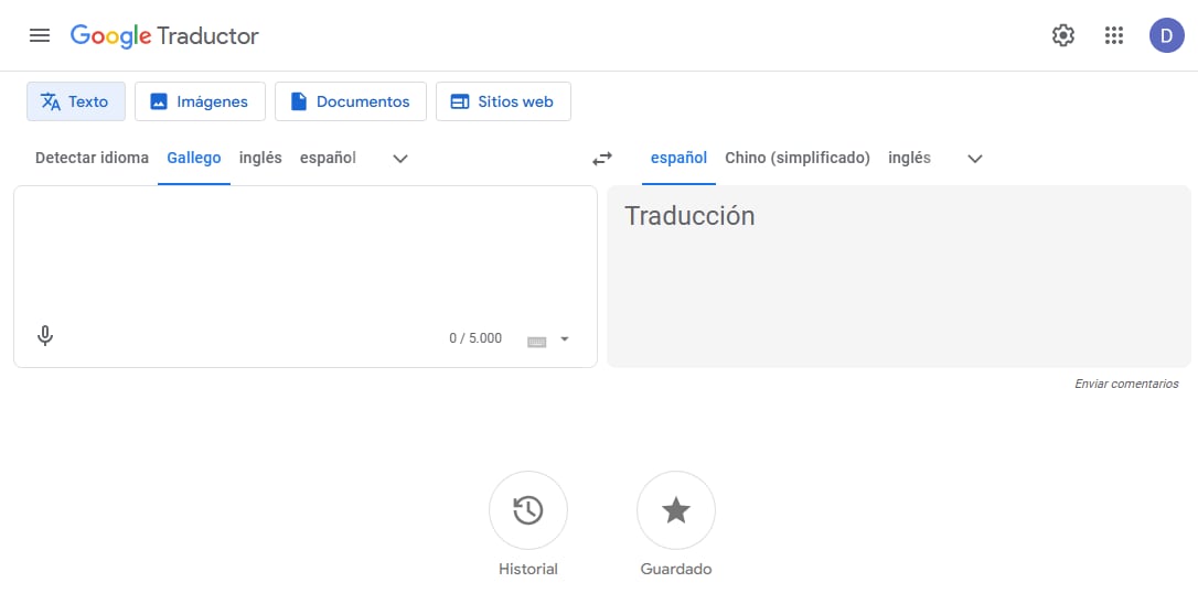 traducir al gallego