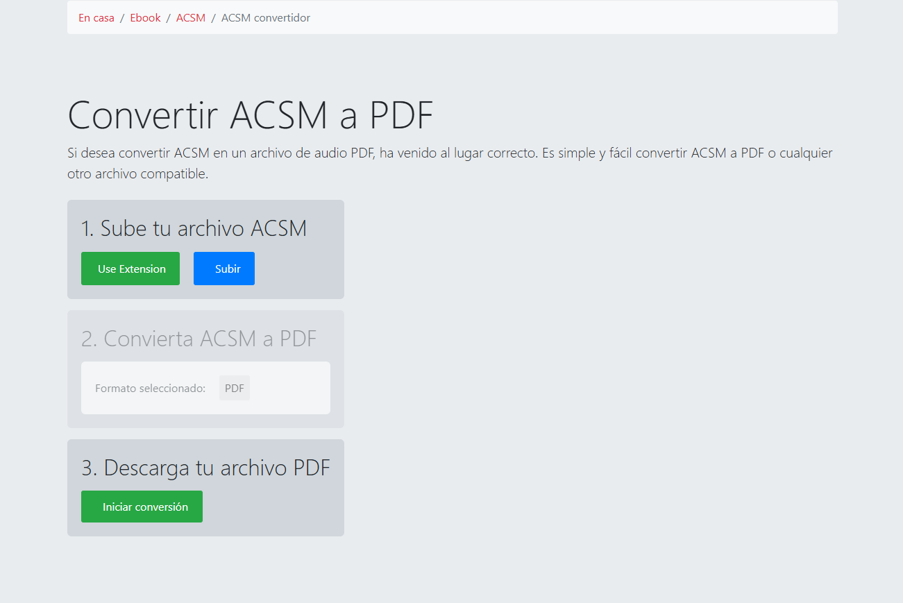 ConvertHelper – ACSM a PDF con unos pocos clics