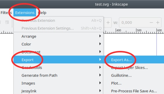 Inkscape: convertir SVG a PDF