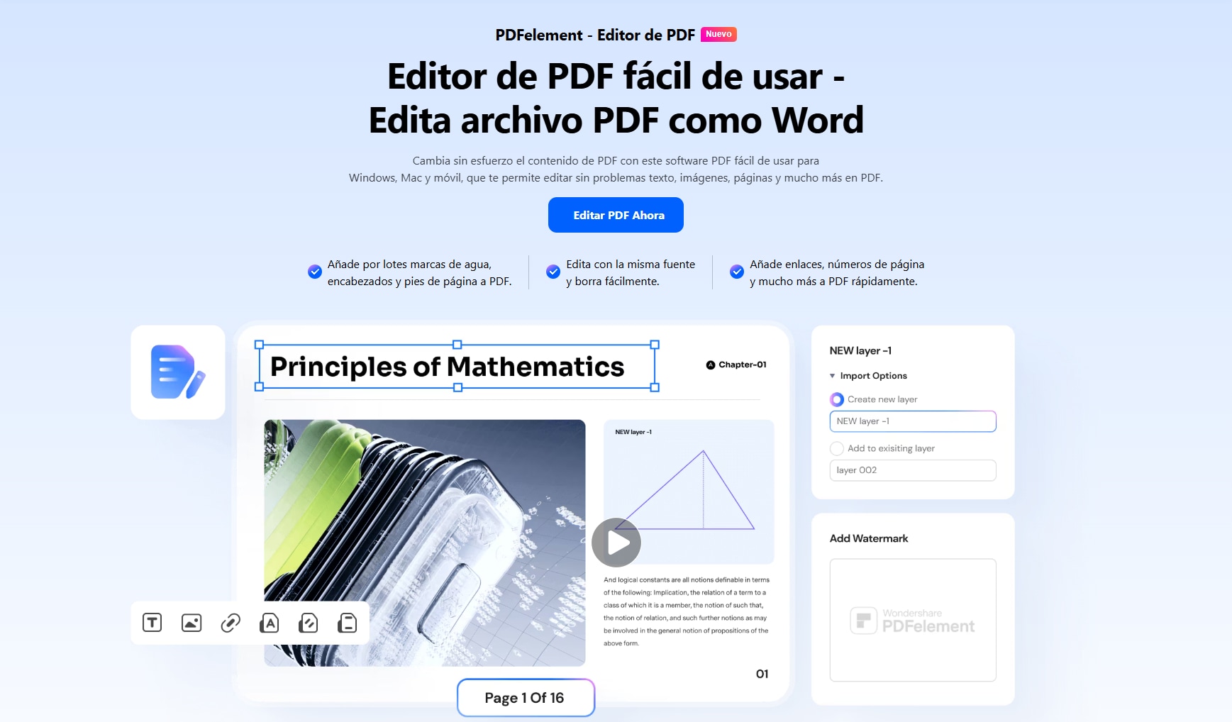 alternativa a LibreOffice: PDFelement