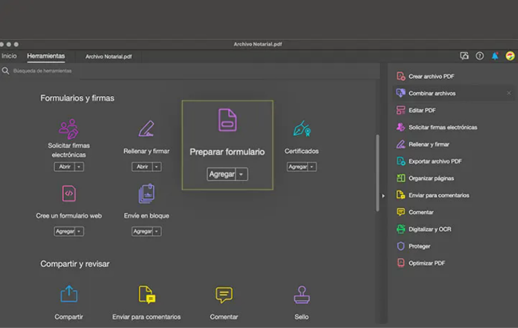 crear PDF rellenable Adobe