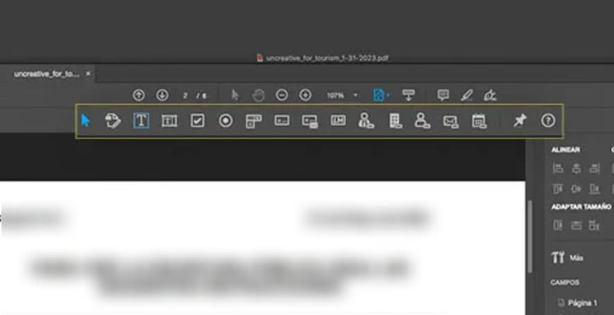 editar PDF rellenable Adobe